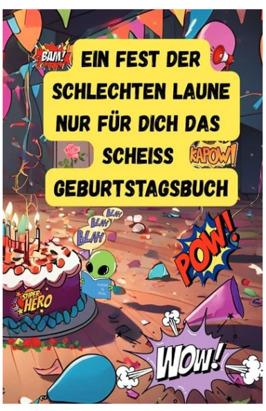 Bunte Geburtstagsparty mit Kuchen, Luftballons und festlicher Stimmung.