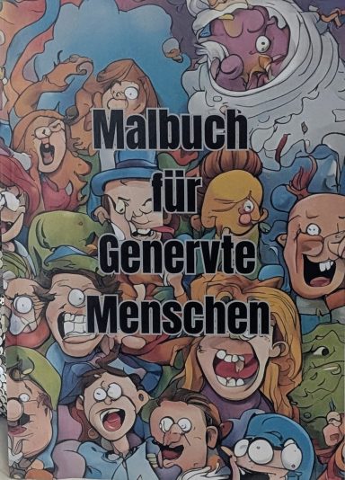 Bunte Cartoon-Charaktere mit verschiedenen ausdrucksstarken Gesichtern.